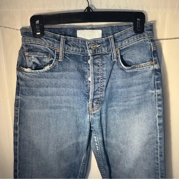 👖 Mother Jeans The Tomcat Straight Leg Size 26 – We All Scream Wash Distressed - Picture 4 of 8